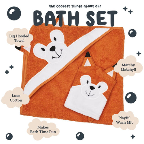 Hooded Towel - Riff The Fox